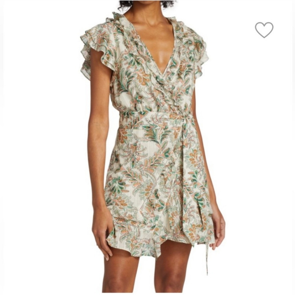 Veronica Beard Stone Paisley Itzel Floral Dress